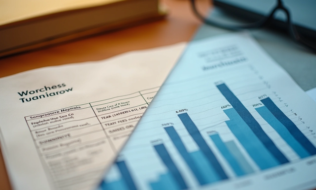 Invoice factoring documents and revenue chart comparison for El Paso businesses