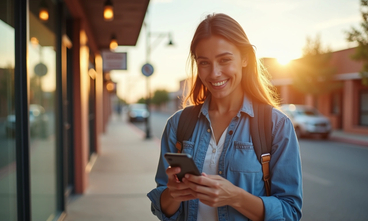 El Paso business owner receiving same-day funding approval notification