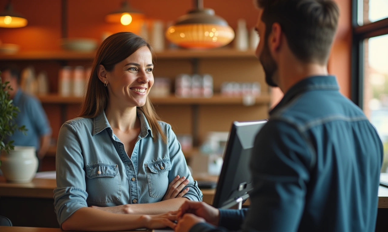 El Paso retail business owner at point-of-sale considering financing alternatives