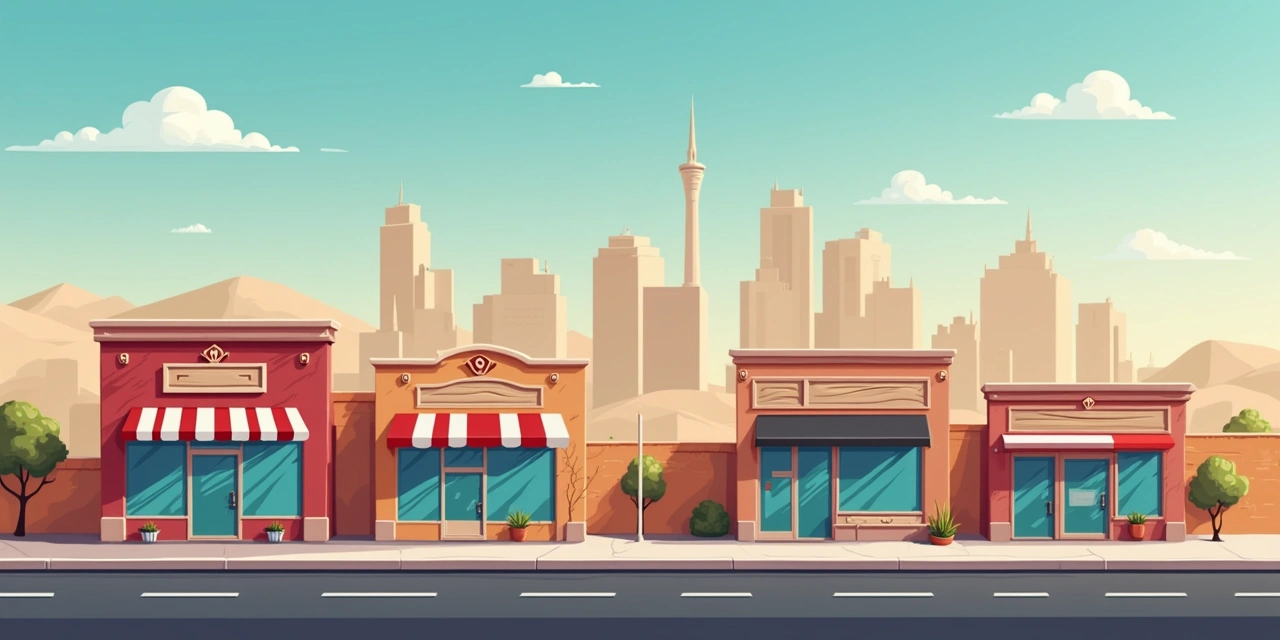 El Paso downtown skyline with small business storefront representing working capital needs in the Borderplex region